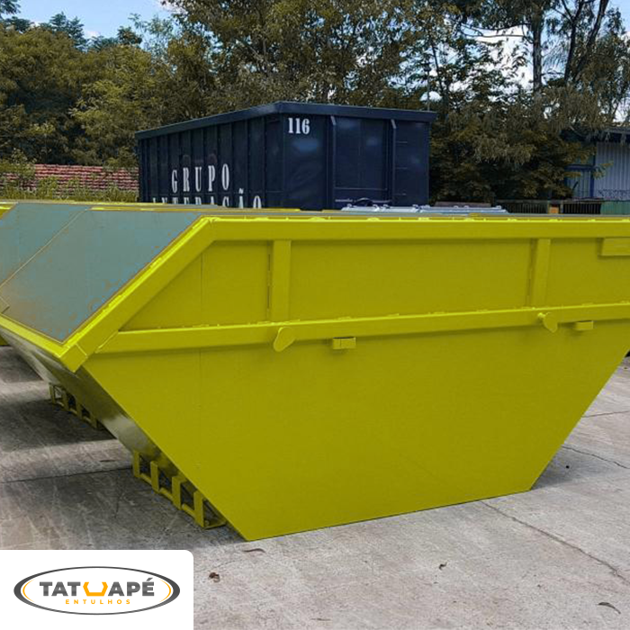 Caçamba de entulho com transporte incluso